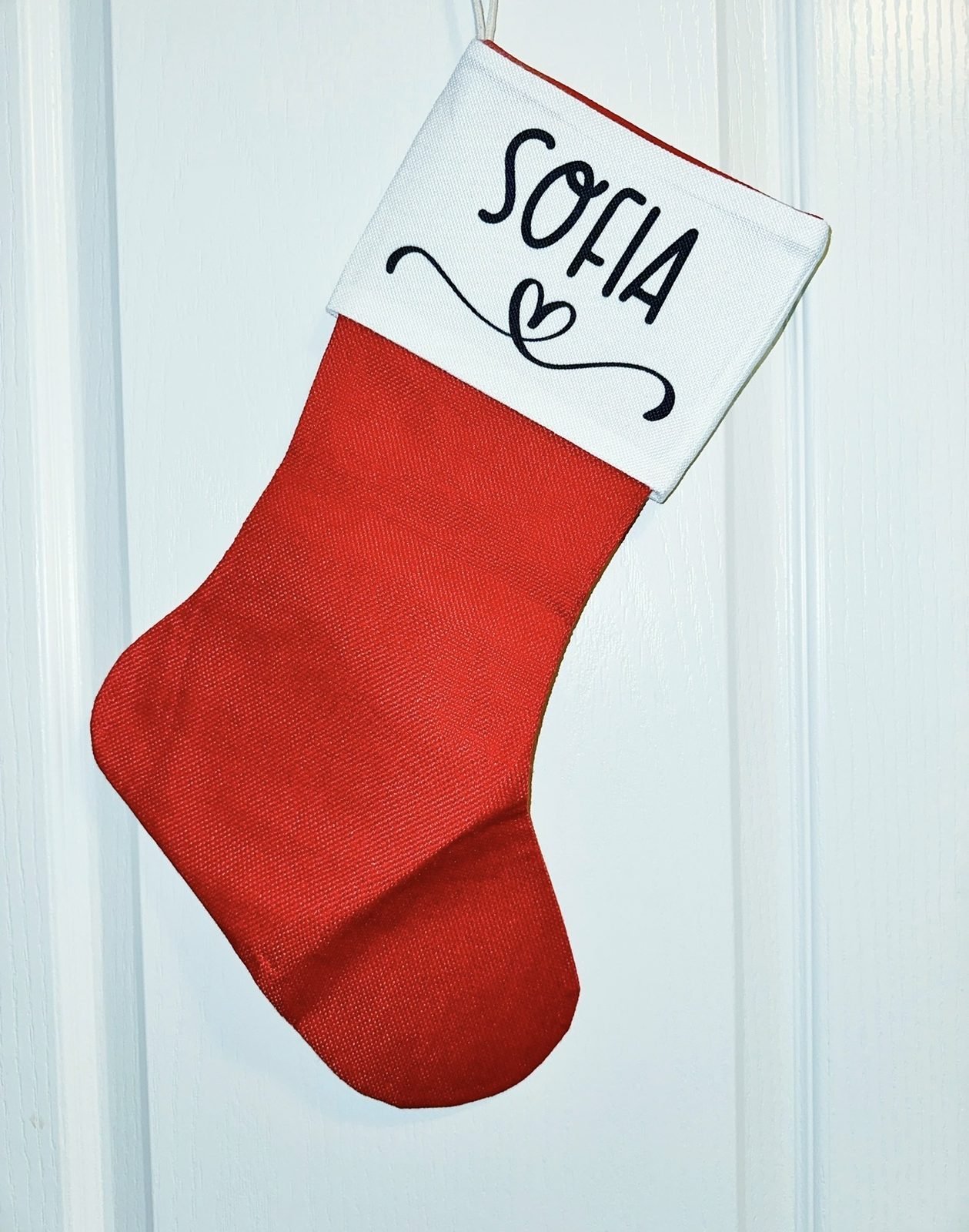 Sofia personalized Christmas stocking